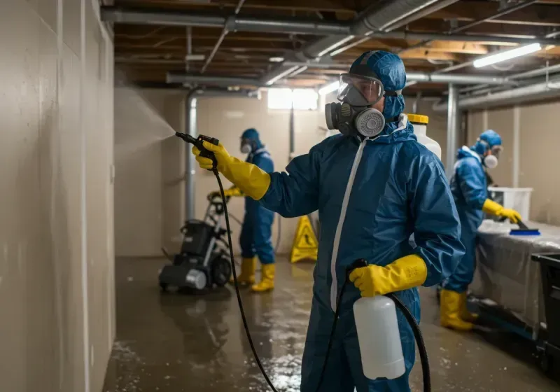 Basement Sanitization and Antimicrobial Treatment process in Ottawa County, OK